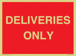 DELIVERIES ONLY